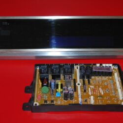 Part # DG94-00888L | DE92-02439G - $289 Samsung Oven Control Panel And Boards (used, overlay fair - Stainless Steel)
