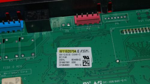 Whirlpool Gas Oven Control Board - Part # W11620481 | W11520704 (overlay good - Black)