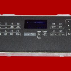 Part # W10705602 | W10705788 Whirlpool Oven Control Panel And Board (used, overlay fair - Dark Gray)