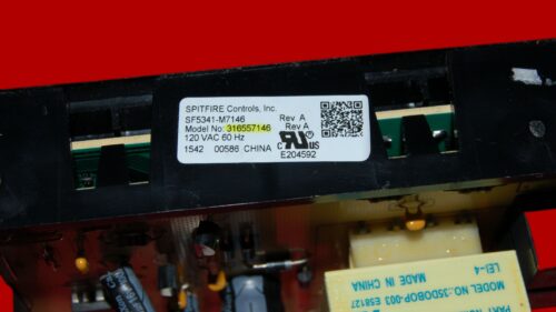 Part # 316557146 | Frigidaire Oven Control Board (overlay fair - Black)