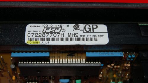 Part # WP9763262 | W10110451 | Whirlpool Gas Oven Control Panel and Control Board (overlay good - Black)