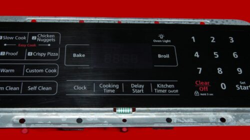 Part # DG34-00014A | DE92-03045B | Samsung Oven Switch Membrane and Control Board (overlay fair - Black)
