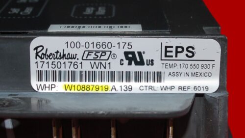 Part # W11122546 | W10887919 | Whirlpool Oven Control Board (overlay fair - Dark Gray)