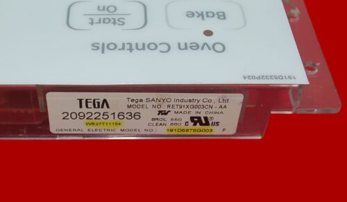 Part # WB27T11154 | 191D5975G003 | GE Oven Control Board (overlay fair - White)