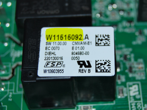 Part # W11527471 | W11515092 Maytag Oven Touch Panel And Board (used, overlay fair - Black)