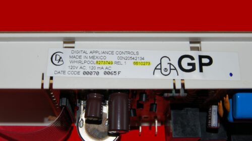 Part # 6610273 | 8273749 | Whirlpool Gas Oven Control Board (overlay fair - Yellow)