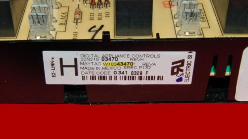 Part # W10769823 | W10343470 | Whirlpool Oven Control Board (overlay fair - Black)