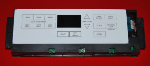Part # W10837802 Whirlpool Oven Control Board (used, overlay good - White)