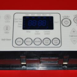 Part # W10114378 Whirlpool Oven Control Board (used, overlay good - Bisque)