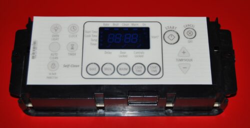 Part # W10114378 Whirlpool Oven Control Board (used, overlay good - Bisque)