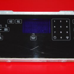 Part # W10531230 | W10648865 Whirlpool Gas Oven Control Panel And Board (used, overlay fair - Black)