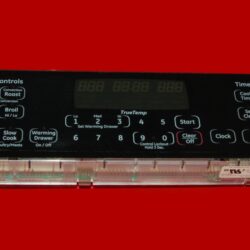 GE Oven Control Board Part - 164D8496G003 | WB27T11351 (overlay fair - Black)