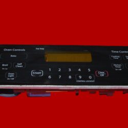 GE Oven Touch Pad and Control Board WB27T11076 | WB27T10416 | OEM Used Tested (overlay fair - Black)