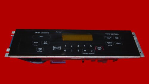 GE Oven Touch Pad and Control Board WB27T11076 | WB27T10416 | OEM Used Tested (overlay fair - Black)