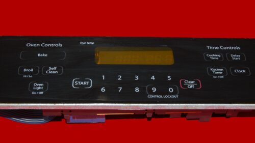 GE Oven Touch Pad and Control Board WB27T11076 | WB27T10416 | OEM Used Tested (overlay fair - Black)