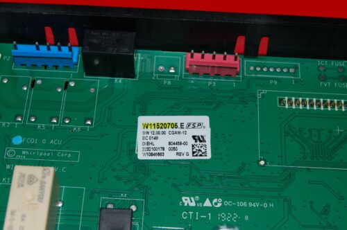 Whirlpool Oven Control Board W11520705 OEM Used Tested (overlay good - White)