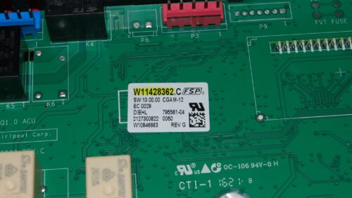 Part # W11428362 | Whirlpool Oven Control Board (overlay fair - Black)