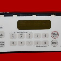 Part # WB27K10221 | 183D9817G001- GE Gas Oven Control Board (used, overlay fair - Bisque)