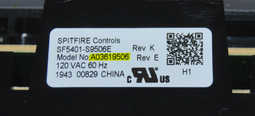 Part # A03619506 - Frigidaire Oven Control Board (used, overlay fair - White)