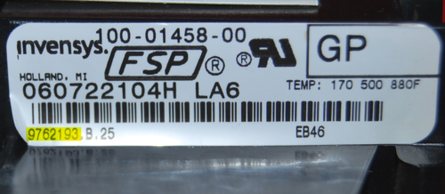 Part # 9762193 - Whirlpool Gas Oven Control Board (used, overlay fair - White)