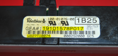 Part # WB27T10214 | WB27T10074 | 191D1578P017 - GE Oven Control Board (used, overlay good - White)
