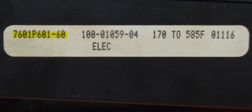 Part # 7601P601-60 - Maytag Oven Control Board (used, overlay fair - Black)