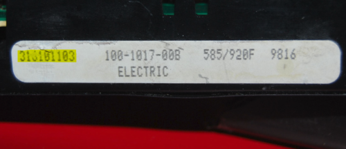 Part # 316101103 - Maytag Oven Control Board (used, overlay good - Black)