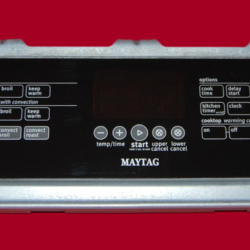 Part # W10321785 | W10267877 | Maytag Oven Control Panel And Board (overlay good - Black)