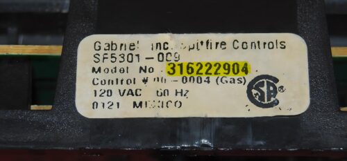 Part # 316222904 - Frigidaire Oven Control Board (used, overlay fair - White)