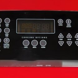 Part # 9763262 | W10116542 Whirlpool Gas Oven Control Panel And Board (used, overlay very good - Black)