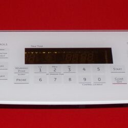 Part # WB27T11201 | WB27T11151 | GE Oven Control Panel And Board (overlay good - White)