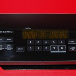 Part # WB36T11319 | WB27T11293 | 164D6476G071 | GE Oven Control Panel and Board (overlay good - Black)