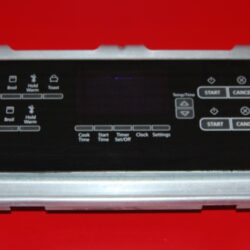 Part # W10321793 | W10365417 Whirlpool Oven Control Panel And Board (used, overlay fair - Black)