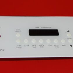 Part # 315831W | Y0315570 | Amana Oven Control Panel and Board (overlay good - White)