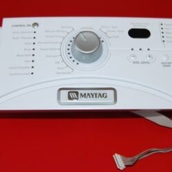Part # 8183082 | 8182150 Maytag Front Load Washer Control Panel And User Interface Board (used, condition - White )