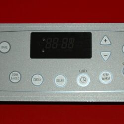 Part # W10343470 - Whirlpool Oven Control Board (used, overlay very good - Silver)