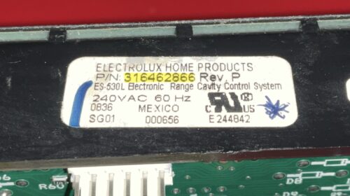 Part # 316462866 Frigidaire Gas Oven Control Board (used, overlay fair - Black)
