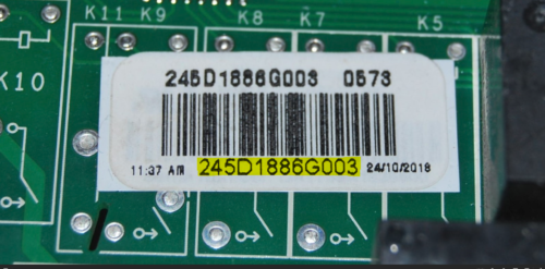 Part # 241D1886G003 - GE Oven Control Board (used)