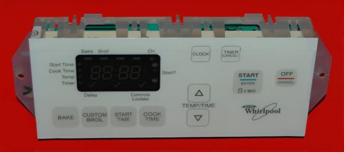 Part # WP6610463 | 6610438 | 9759778 | Whirlpool Oven Control Board (overlay good - Yellow )