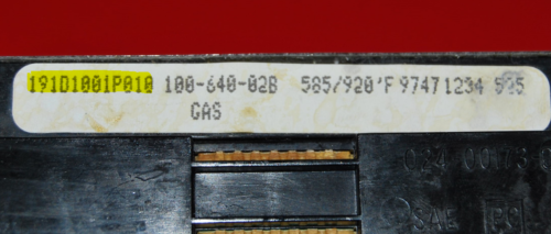Part # WB27K5187 | 191D1001P010 GE Gas Oven Control Board (used, overlay good - Yellow)