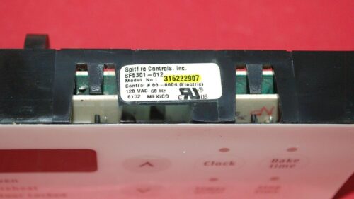 Part # 316207527 | 316222907 | Frigidaire Oven Control Board (overlay fair - White)