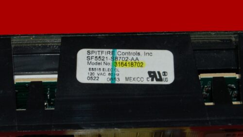 Frigidaire Oven Control Board - 316418702 (overlay good - Black)