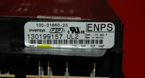 Part # W1042885 - $Whirlpool Oven Control Board (used, overlay fair - Gray)