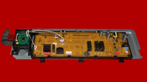 Samsung Gas Oven Touch Panel And Control Board DG34-00027D | DG92-01107A | OEM Used Tested (overlay fair - Black)