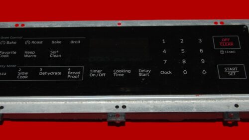 Samsung Gas Oven Touch Panel And Control Board DG34-00027D | DG92-01107A | OEM Used Tested (overlay fair - Black)