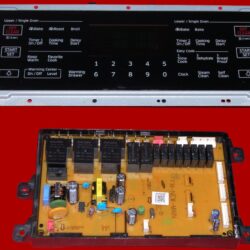 Part # DE92-03960J | DE92-02439L | Samsung Oven Switch Membrane And Main Board (overlay fair - Black)