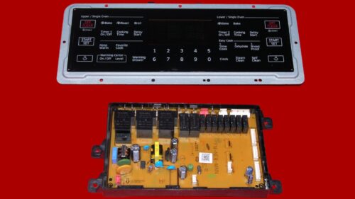 Part # DE92-03960J | DE92-02439L | Samsung Oven Switch Membrane And Main Board (overlay fair - Black)