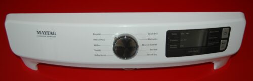 Part # W11314476 | W11186267 Maytag Dryer Control Panel And Boards (used, condition good - White)