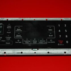 Part # DE41-00376A | OAS-AG3-00 - $Samsung Switch Membrane And Oven Control Board (used, overlay fair - Black)