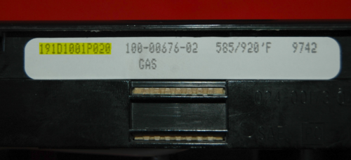 Part # WB41K3 | WB12K0019 | 191D1001P020 - GE Gas Oven Control Board (used, overlay good - Black)